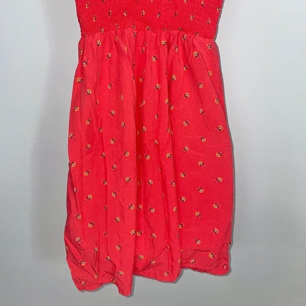 Old Navy Sundress Dress Womens S Pink Floral Summer Spaghetti Strap